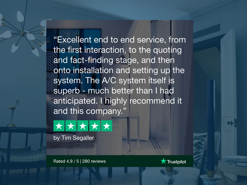 5-Star Reviews For Completely Internal Air Conditioning For London Apartments
