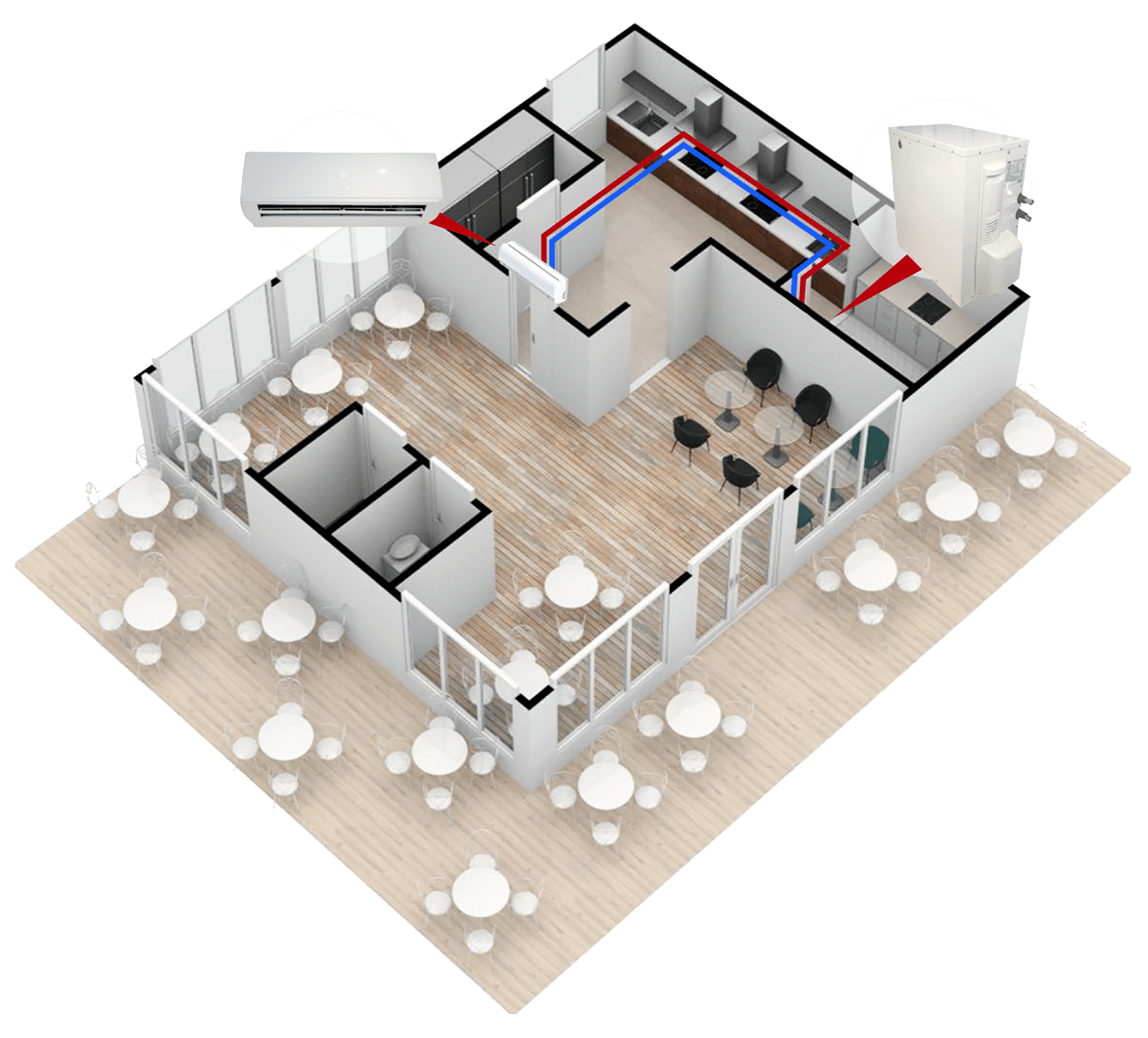 Fully Internal Commercial Air Conditioning In London For Light Commercial Properties by Cool You