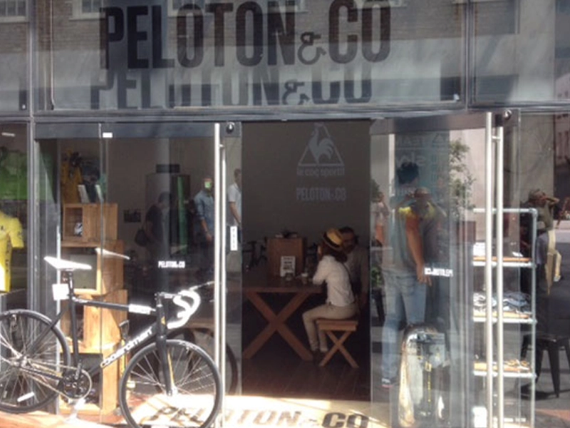 Featured image for “Peloton & Co Cycle Cafe, Market Street, Spitalfields, London E1”
